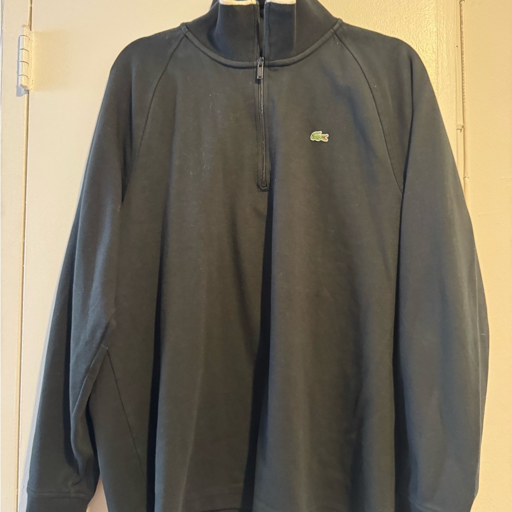 Lacoste Men's Dark Blue Zip-Up Sweater
